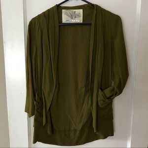 Kimchi Blue olive cardigan blazer xs